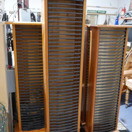5 DVD racks
