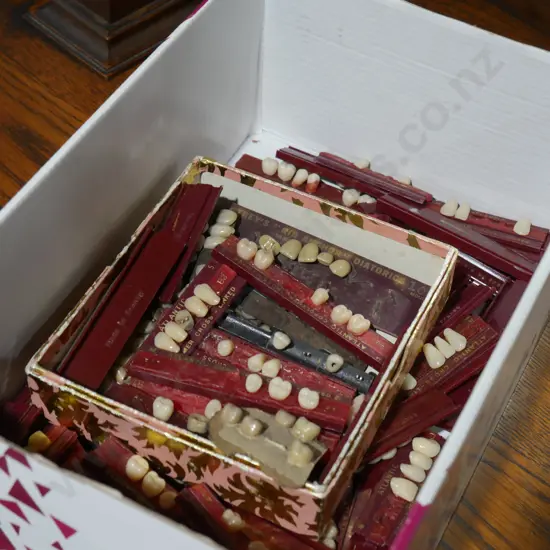 False teeth display cards