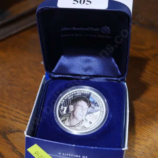 1oz Silver proof coin, Hillary