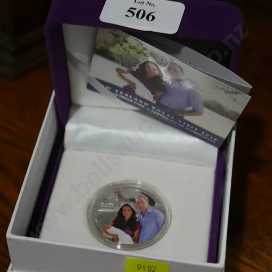 1oz Silver proof coin, royal visit