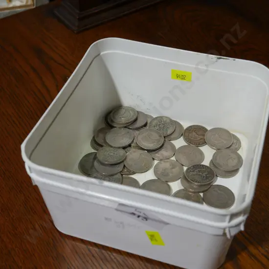 Florin and 50c coins