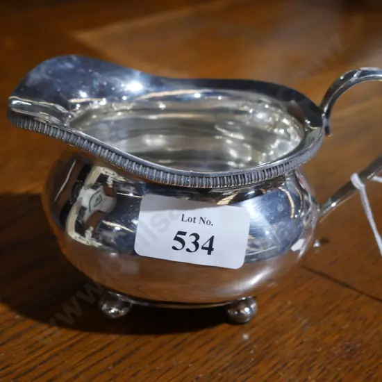 Sterling silver sugar and cream