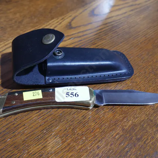 Folding knife and case