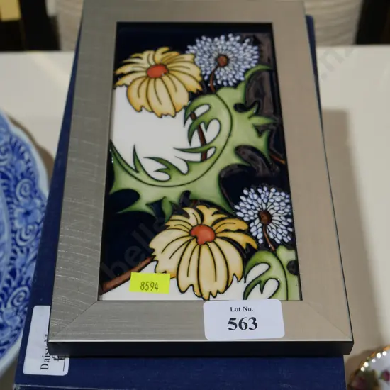 Boxed Moorcroft tile