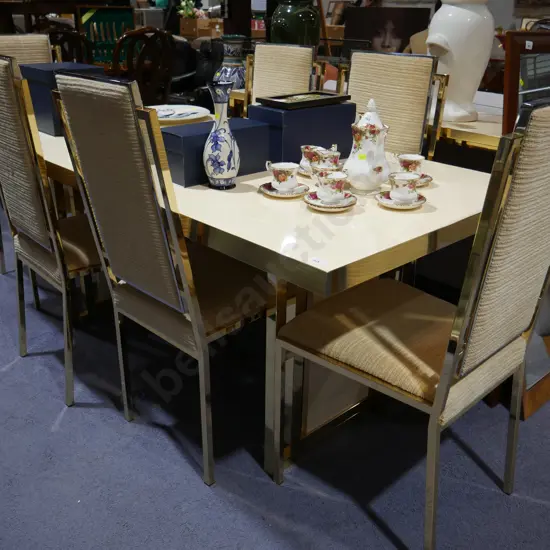 Dining table and 6 chairs