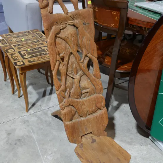 Carved seat