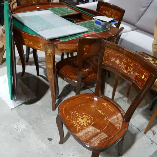 Games table/dining table and 4 chairs