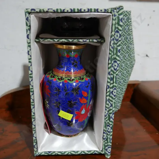 Cloisonne vase