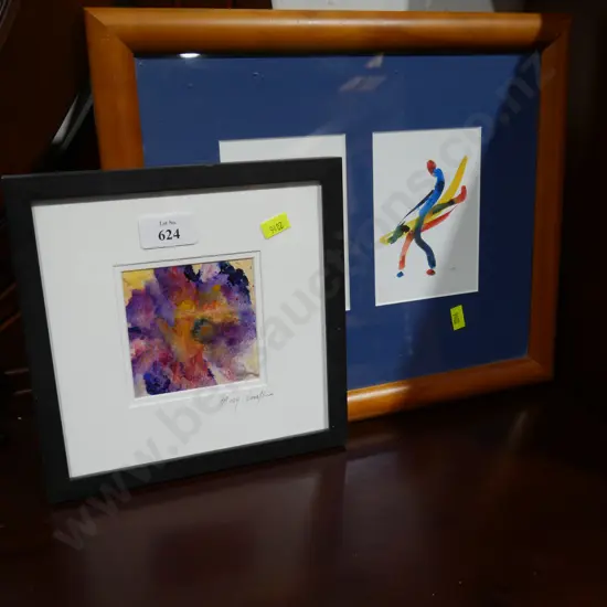 2 framed artworks