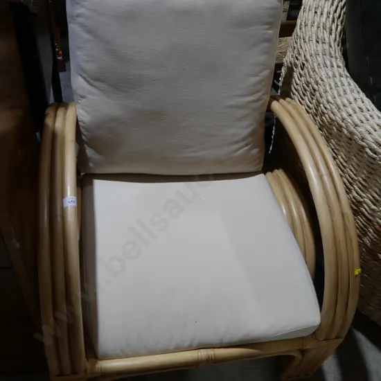 Cane easy chair