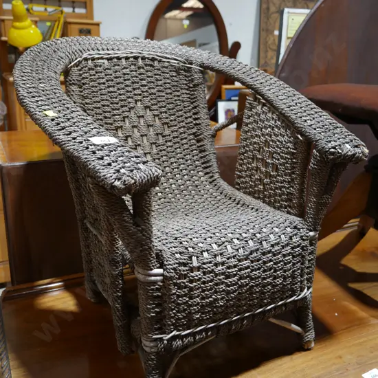 Childs seagrass chair