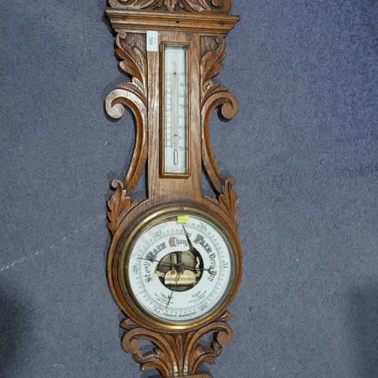 Oak barometer
