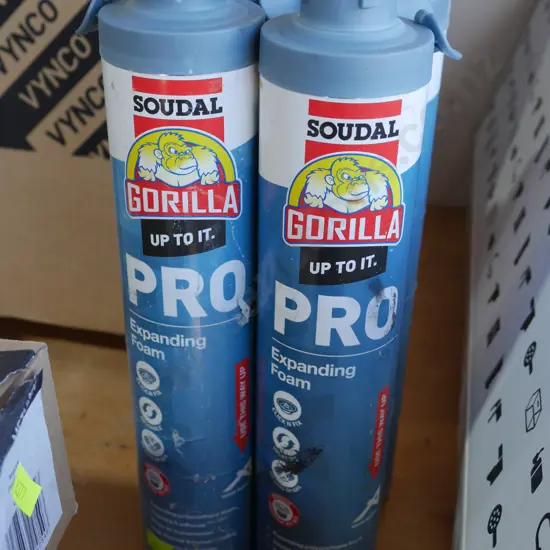 4 cans expanding foam