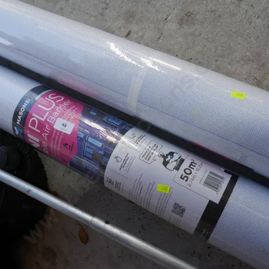 2 rolls flexible air barriers