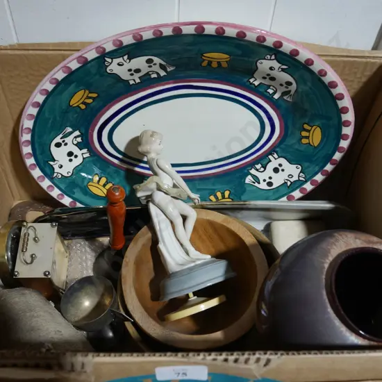 Vase, figurine, bells etc