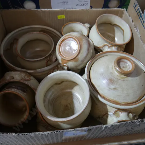 Pottery soup bowls