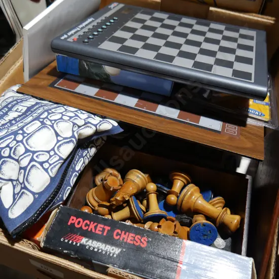 Chess set, games etc