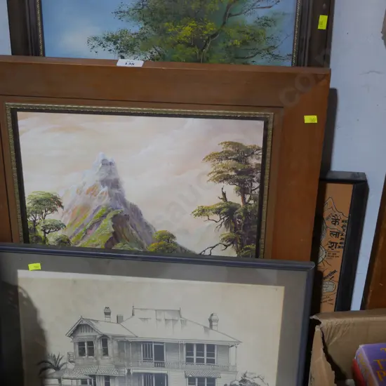 Framed paintings, prints