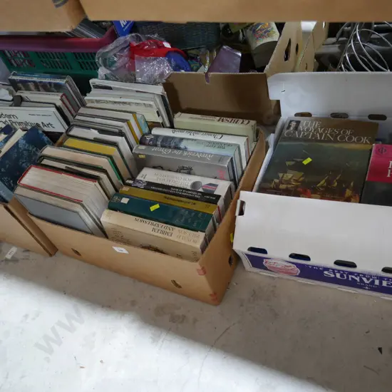 3 boxes of books
