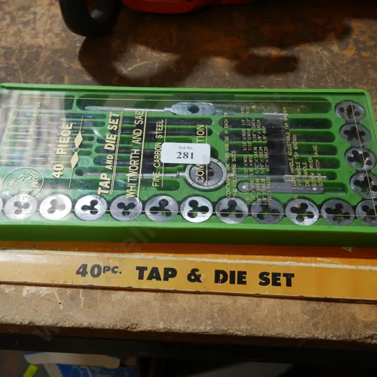 40pc. tap and die set