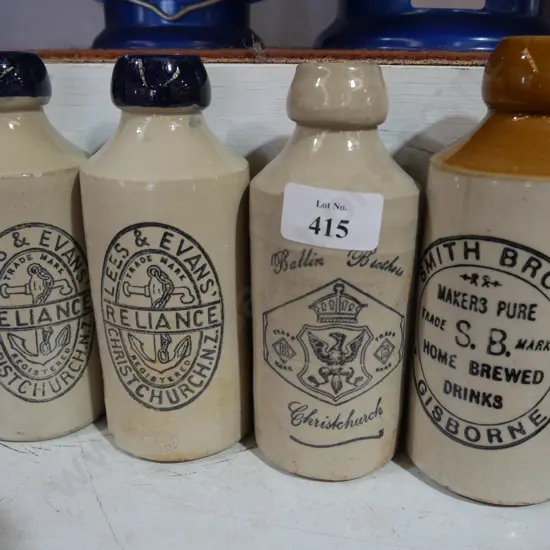 4 ginger beer bottles