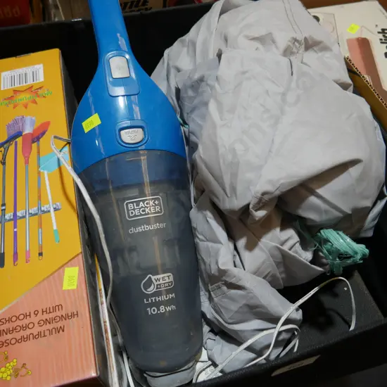 Dust buster, hanging organisers etc