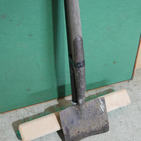 Broom and shovel