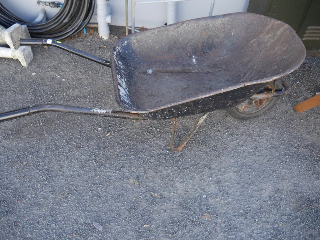 Black wheel barrow Image 1++
