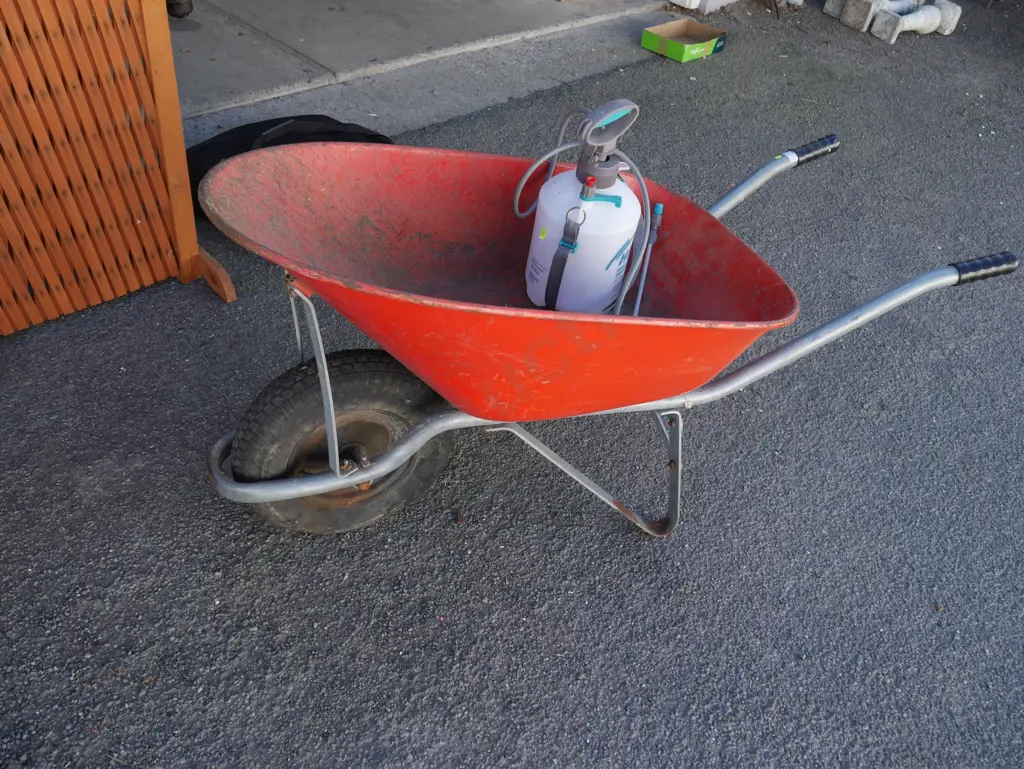 Red wheel barrow Image 1++