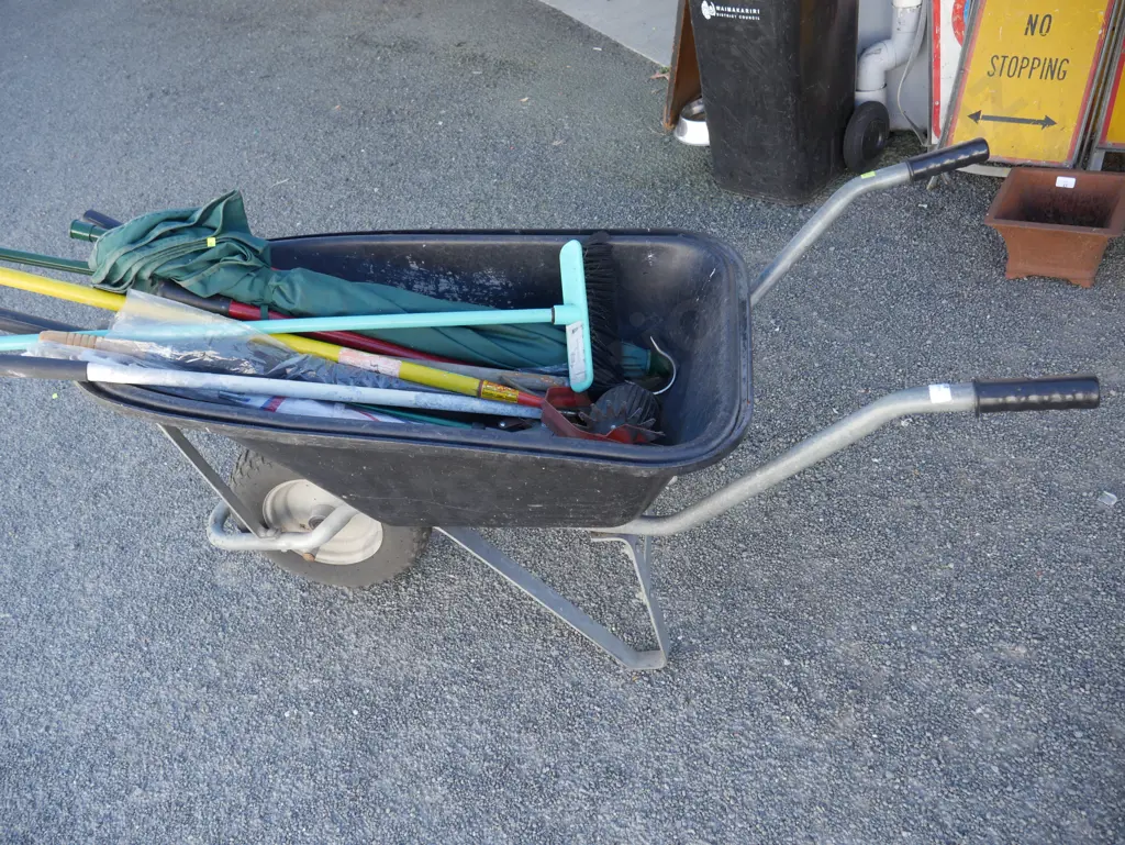 Black wheel barrow Image 1++
