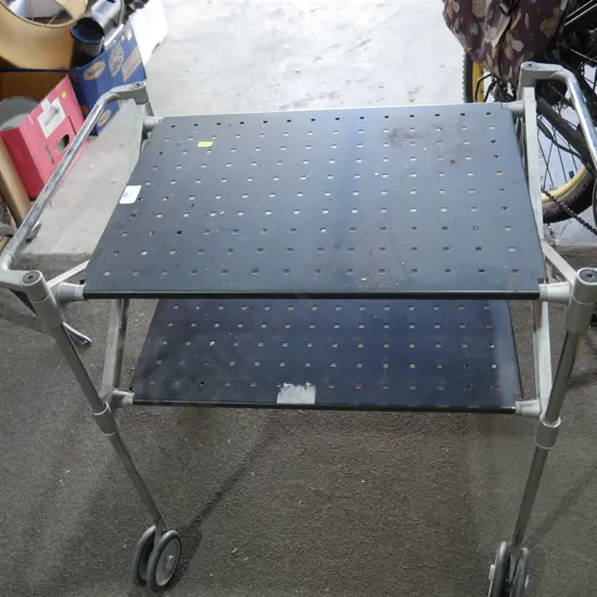Metal folding trolley