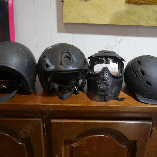 Assorted helmets