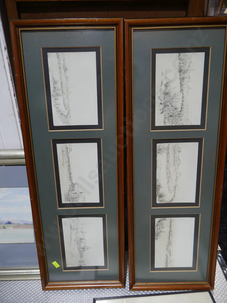 Early framed Christchurch artworks Image 1++