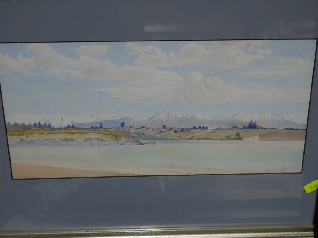 Early framed Christchurch artworks Image 1++