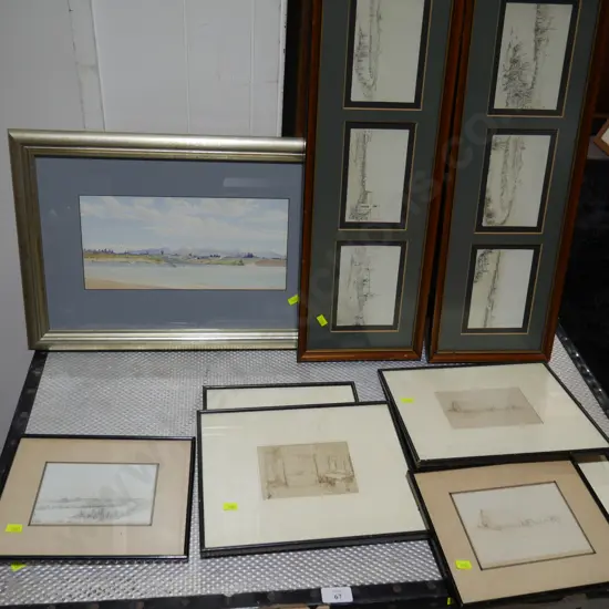 Early framed Christchurch artworks