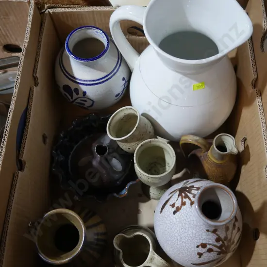 Pottery vases and jugs