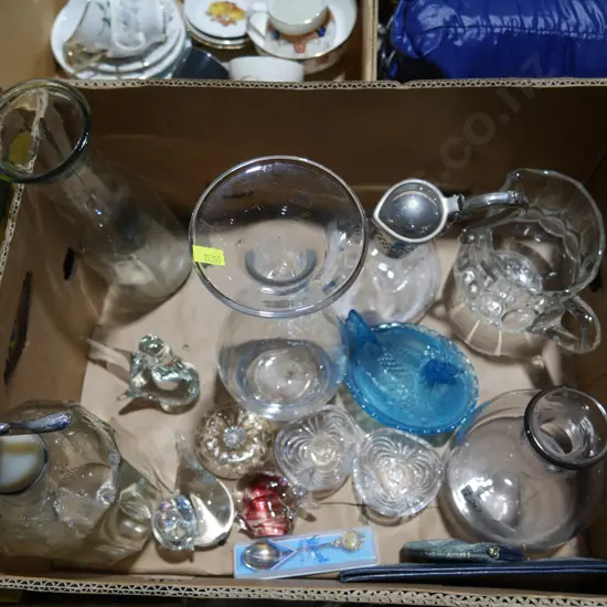 Soda bottle, glassware