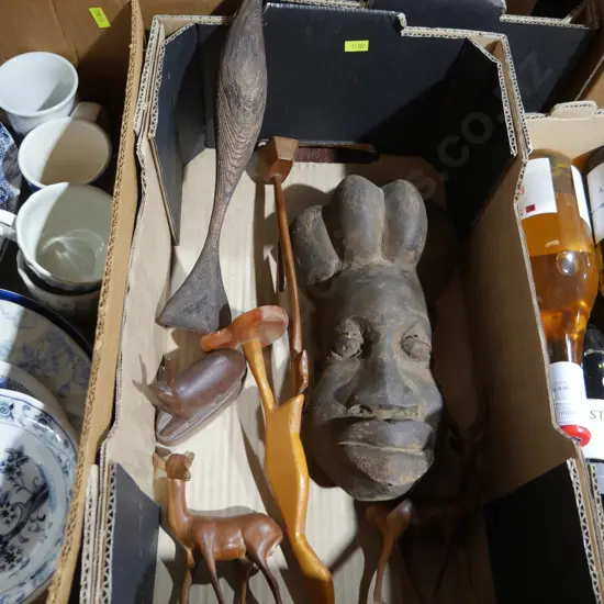 Wooden African figurines