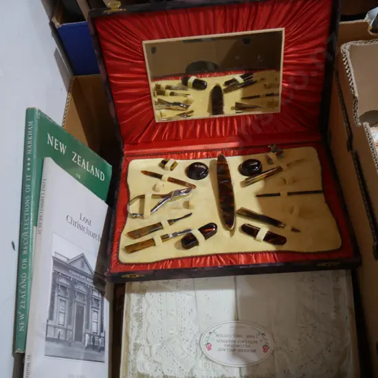 Manicure set books etc