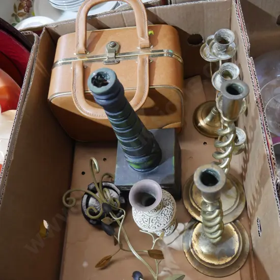Makeup case, candlestick holders