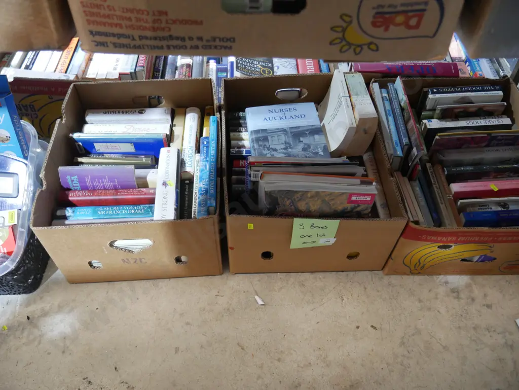 Three boxes of books Image 1++