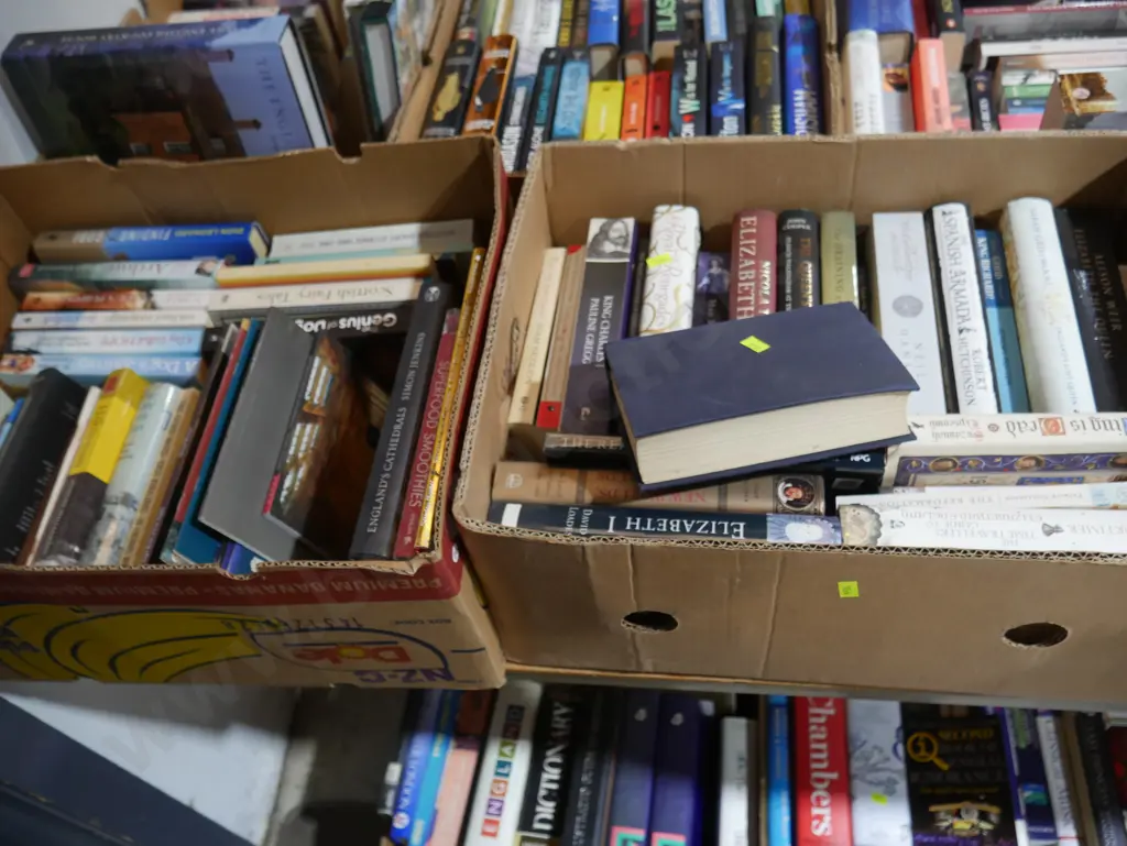 Four boxes of books Image 1++