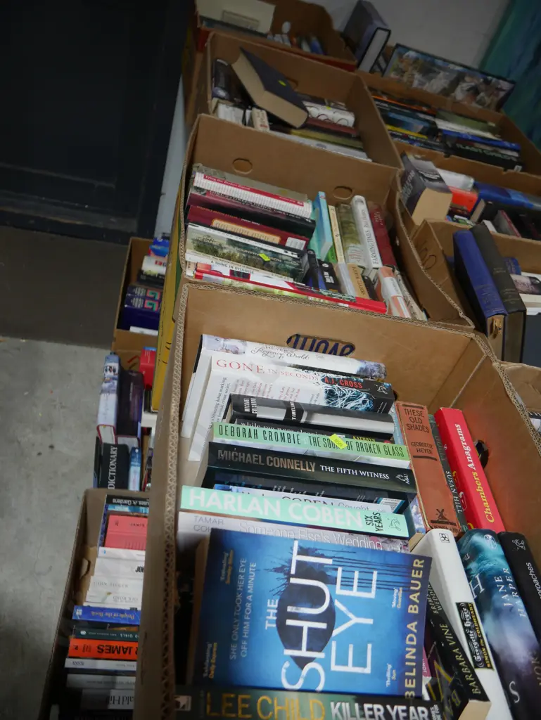 Four boxes of books Image 1++