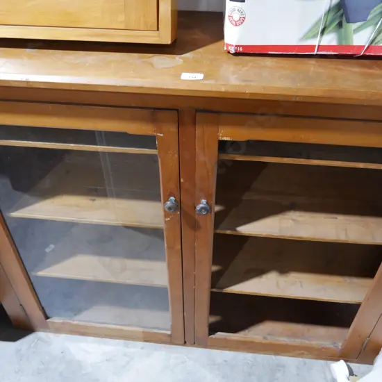 Display case - no glass in one door