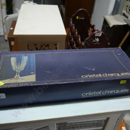 Crystal wine glasses