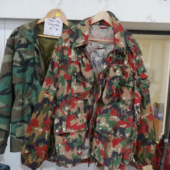 2 army style jackets