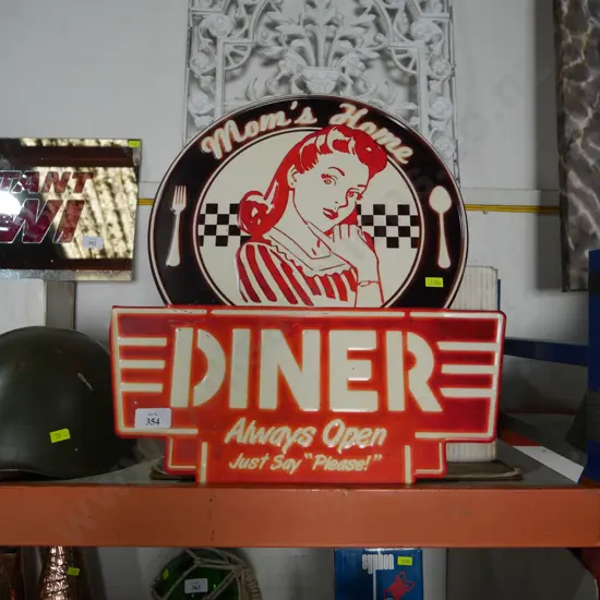 Mum's diner sign