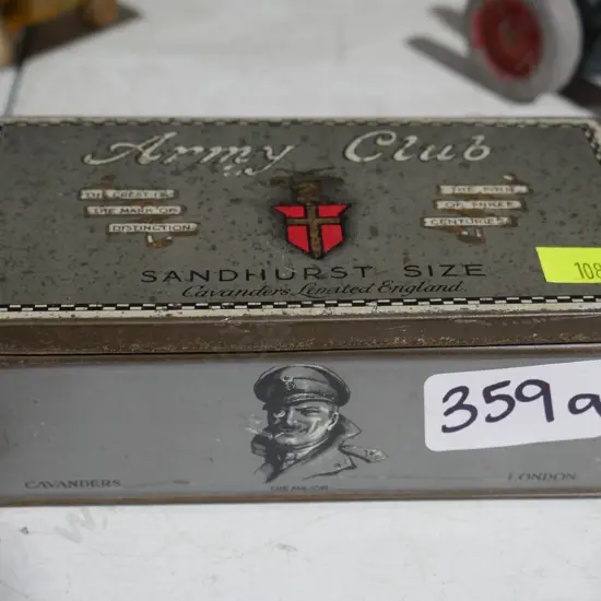Army Club tobacco tin