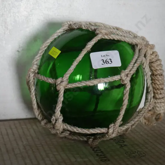 Green glass buoy