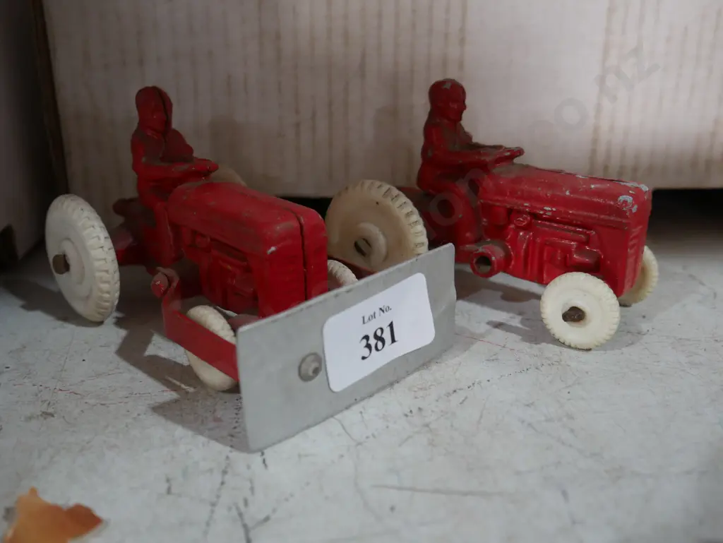 Two red fun ho tractors Image 1++